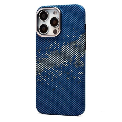 Чехол-накладка для Apple iPhone 15 Pro Max - (135) (синий/зеленый) Luxo Creative PC