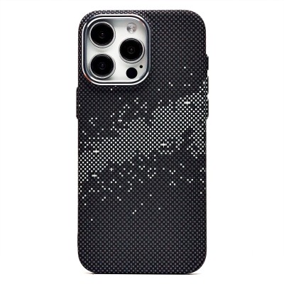 Чехол-накладка для Apple iPhone 15 Pro Max - (136) (черный/серый) Luxo Creative PC