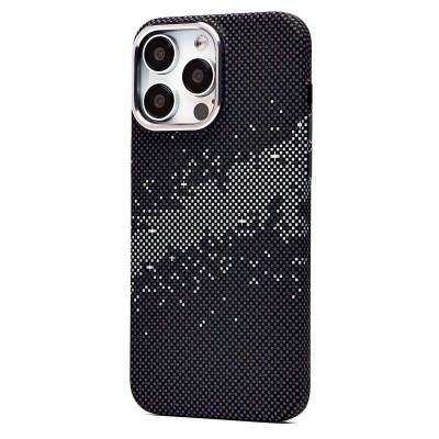 Чехол-накладка для Apple iPhone 15 Pro Max - (136) (черный/серый) Luxo Creative PC