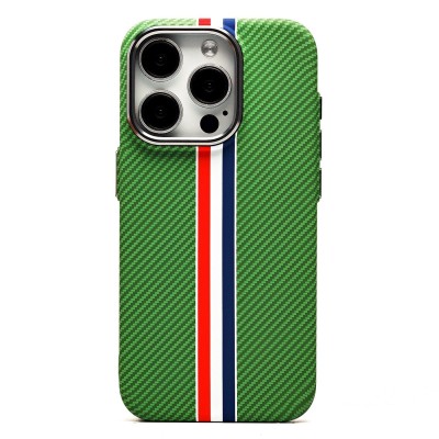 Чехол-накладка для Apple iPhone 15 Pro - (131) (зеленый/многоцветный) Luxo Creative PC