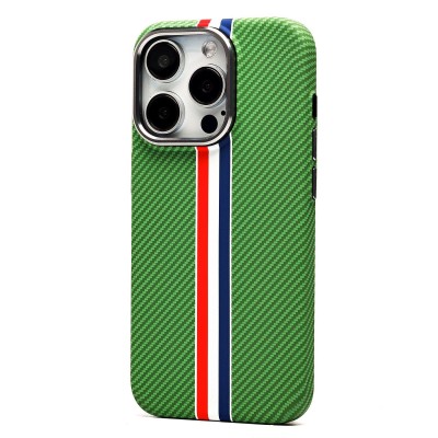 Чехол-накладка для Apple iPhone 15 Pro - (131) (зеленый/многоцветный) Luxo Creative PC