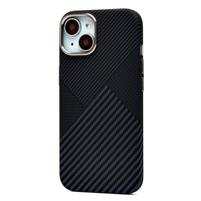 Чехол-накладка для Apple iPhone 15 - (122) (черный) Luxo Creative PC