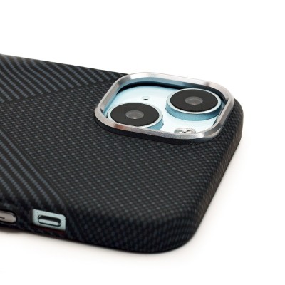 Чехол-накладка для Apple iPhone 15 - (124) (черный) Luxo Creative PC