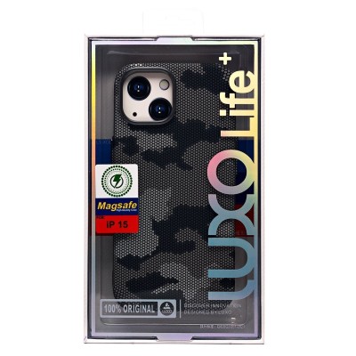Чехол-накладка для Apple iPhone 15 - (126) (черный/серый) Luxo Creative PC