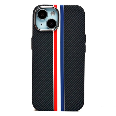 Чехол-накладка для Apple iPhone 15 - (129) (черный/многоцветный) Luxo Creative PC