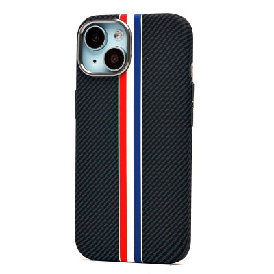 Чехол-накладка для Apple iPhone 15 - (129) (черный/многоцветный) Luxo Creative PC