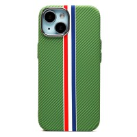 Чехол-накладка для Apple iPhone 15 - (131) (зеленый/многоцветный) Luxo Creative PC
