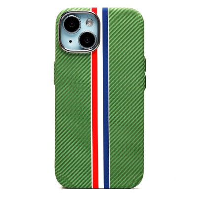 Чехол-накладка для Apple iPhone 15 - (131) (зеленый/многоцветный) Luxo Creative PC