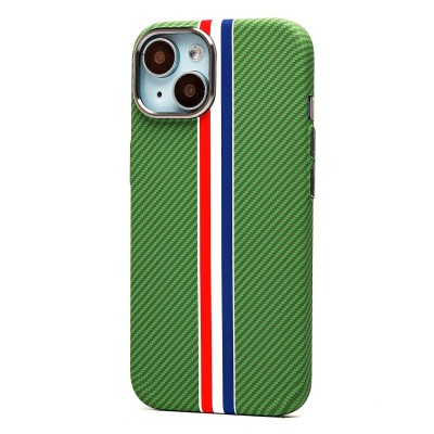 Чехол-накладка для Apple iPhone 15 - (131) (зеленый/многоцветный) Luxo Creative PC