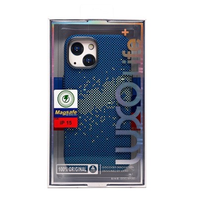 Чехол-накладка для Apple iPhone 15 - (135) (синий/зеленый) Luxo Creative PC