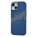 Чехол-накладка для Apple iPhone 15 - (135) (синий/зеленый) Luxo Creative PC