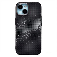 Чехол-накладка для Apple iPhone 15 - (136) (черный/серый) Luxo Creative PC