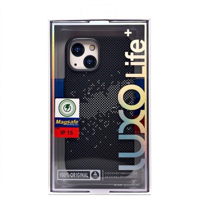 Чехол-накладка для Apple iPhone 15 - (136) (черный/серый) Luxo Creative PC