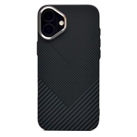Чехол-накладка для Apple iPhone 16 Plus - (124) (черный) Luxo Creative PC Чехол-накладка для Apple iPhone 16 Plus - (124) (черный) Luxo Creative PC