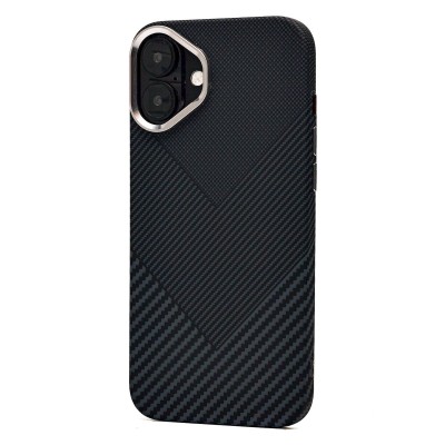 Чехол-накладка для Apple iPhone 16 Plus - (124) (черный) Luxo Creative PC
