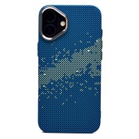 Чехол-накладка для Apple iPhone 16 Plus - (135) (синий/зеленый) Luxo Creative PC