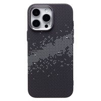 Чехол-накладка для Apple iPhone 16 Pro Max - (136) (черный/серый) Luxo Creative PC