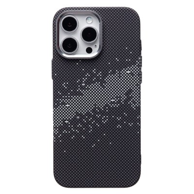 Чехол-накладка для Apple iPhone 16 Pro Max - (136) (черный/серый) Luxo Creative PC