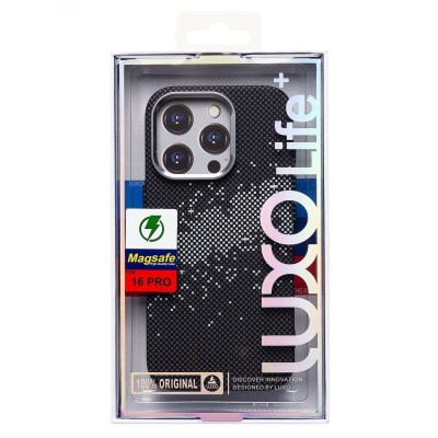 Чехол-накладка для Apple iPhone 16 Pro - (136) (черный/серый) Luxo Creative PC