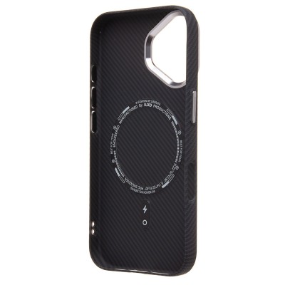 Чехол-накладка для Apple iPhone 16 - (123) (черный) Luxo Creative PC