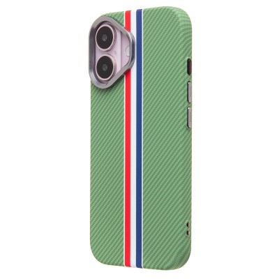Чехол-накладка для Apple iPhone 16 - (131) (зеленый/многоцветный) Luxo Creative PC