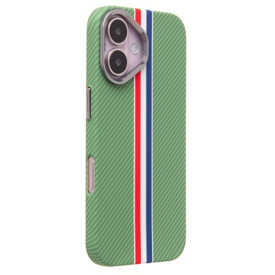 Чехол-накладка для Apple iPhone 16 - (131) (зеленый/многоцветный) Luxo Creative PC