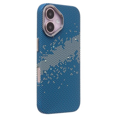 Чехол-накладка для Apple iPhone 16 - (135) (синий/зеленый) Luxo Creative PC