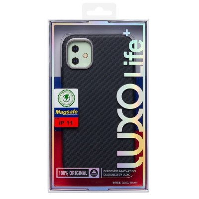 Чехол-накладка для Apple iPhone 11 - (118) (черный) Luxo Creative PC