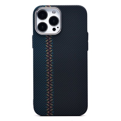 Чехол-накладка для Apple iPhone 13 Pro Max - (121) (черный/синий) Luxo Creative PC