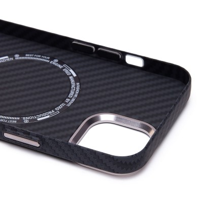 Чехол-накладка для Apple iPhone 14 - (118) (черный) Luxo Creative PC