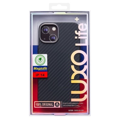 Чехол-накладка для Apple iPhone 14 - (118) (черный) Luxo Creative PC