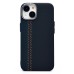 Чехол-накладка для Apple iPhone 14 - (121) (черный/синий) Luxo Creative PC