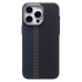 Чехол-накладка для Apple iPhone 15 Pro Max - (121) (тех. уп.) (черный/синий) Luxo Creative PC
