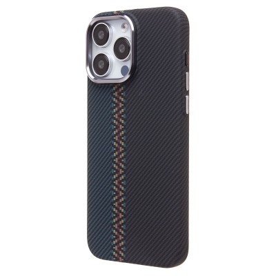 Чехол-накладка для Apple iPhone 15 Pro Max - (121) (тех. уп.) (черный/синий) Luxo Creative PC