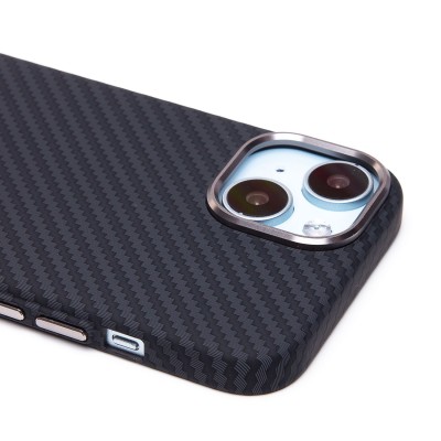 Чехол-накладка для Apple iPhone 15 - (118) (черный) Luxo Creative PC