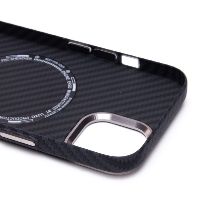 Чехол-накладка для Apple iPhone 15 - (118) (черный) Luxo Creative PC