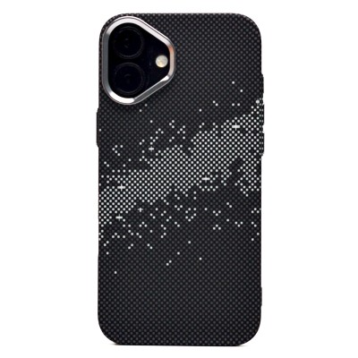 Чехол-накладка для Apple iPhone 16 Plus - (136) (черный/серый) Luxo Creative PC