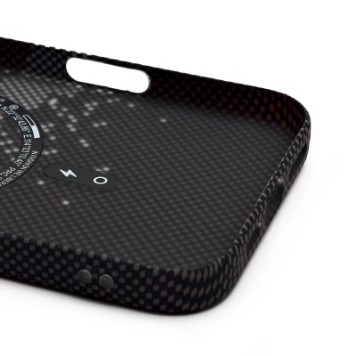 Чехол-накладка для Apple iPhone 16 Plus - (136) (черный/серый) Luxo Creative PC