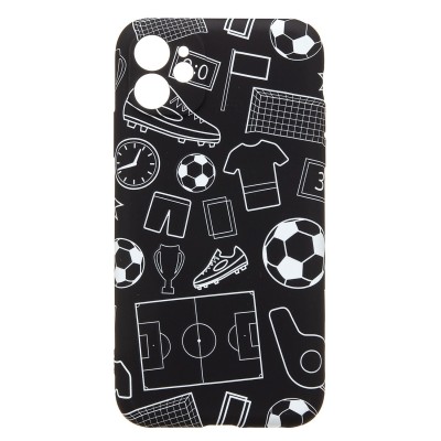 Чехол-накладка для Apple iPhone 11 - (140) (черный) Luxo Creative