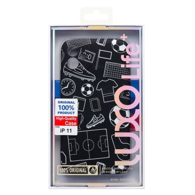 Чехол-накладка для Apple iPhone 11 - (140) (черный) Luxo Creative