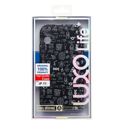Чехол-накладка для Apple iPhone 11 - (141) (черный) Luxo Creative