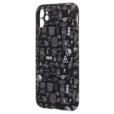 Чехол-накладка для Apple iPhone 11 - (141) (черный) Luxo Creative