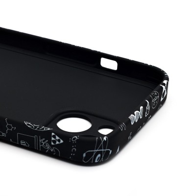 Чехол-накладка для Apple iPhone 13 - (141) (черный) Luxo Creative