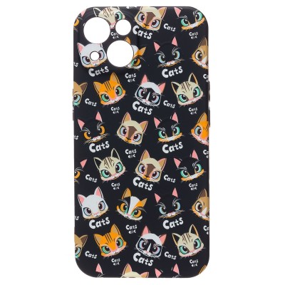 Чехол-накладка для Apple iPhone 14 Plus - (94) (черный) Luxo Creative Чехол-накладка для Apple iPhone 14 Plus - (94) (черный) Luxo Creative