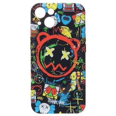 Чехол-накладка для Apple iPhone 14 Plus - (105) (черный) Luxo Creative Чехол-накладка для Apple iPhone 14 Plus - (105) (черный) Luxo Creative