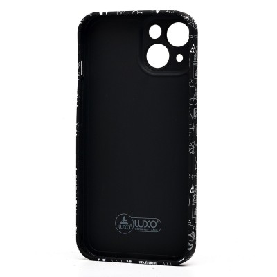 Чехол-накладка для Apple iPhone 14 - (141) (черный) Luxo Creative Чехол-накладка для Apple iPhone 14 - (141) (черный) Luxo Creative