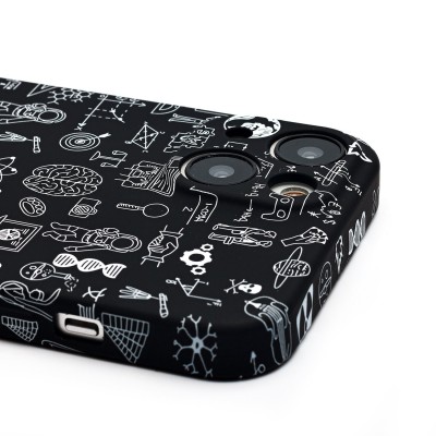 Чехол-накладка для Apple iPhone 14 - (141) (черный) Luxo Creative Чехол-накладка для Apple iPhone 14 - (141) (черный) Luxo Creative