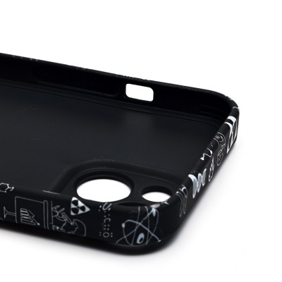 Чехол-накладка для Apple iPhone 14 - (141) (черный) Luxo Creative Чехол-накладка для Apple iPhone 14 - (141) (черный) Luxo Creative