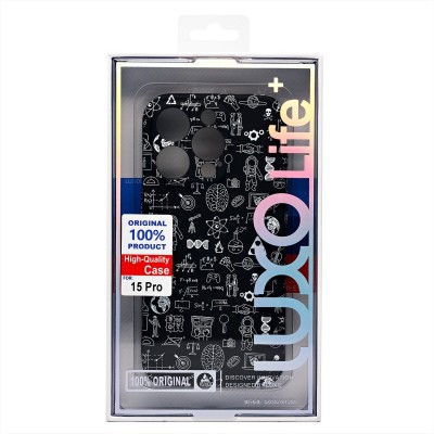 Чехол-накладка для Apple iPhone 15 Pro - (141)  (черный) Luxo Creative