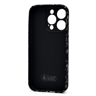 Чехол-накладка для Apple iPhone 15 Pro - (141)  (черный) Luxo Creative